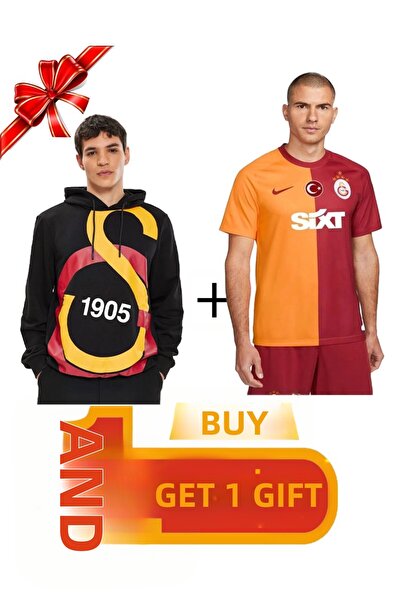 Galatasaray Γνήσιο μπλουζάκι με μεγάλο λογότυπο και δώρο 5 αστέρων