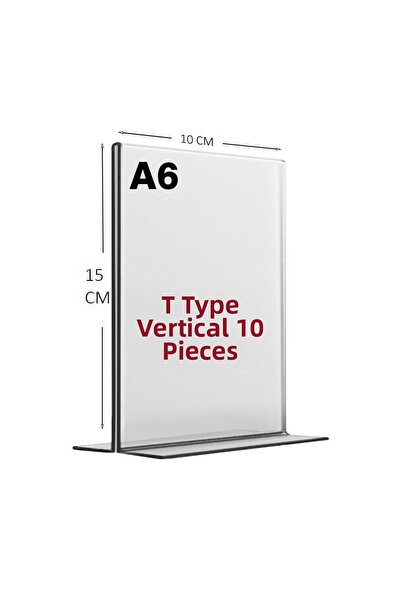 HEROGLAS (10 ΤΕΜΑΧΙΑ) Κάθετη επιτραπέζια βάση από διαφανές πλεξιγκλάς / φύλλο...