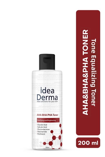 İdea Derma Aha Bha Pha Clarifying and Brightening Toner 200 ml