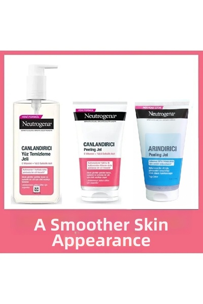 Neutrogena Revitalizing Facial Cleansing Gel, Exfoliating Gel, and Purifying ...