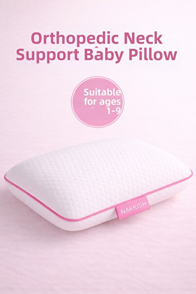 Nakkısh Orthopedic Baby Pillow Pink
