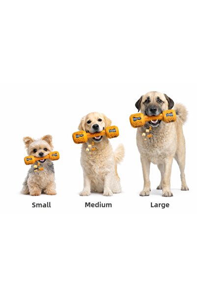pawelous لعبة للكلاب - تمنع ترتر الأسنان - دمبل كبير - 20 سم