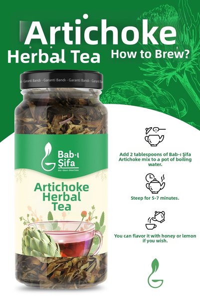 Bab-ı Şifa Herbal Tea with Ground Artichoke 70 Gr - Liver-Friendly Blend with Dandelion & Milk Thistle