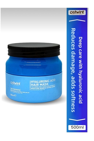 Ostwint قناع الشعر بحمض الهيالورونيك NEM بومب وبريق إضافي