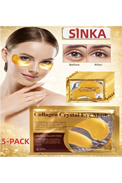 SİNKA قناع ذهبي تحت العين بالكولاجين الحيوي 5 عبوات