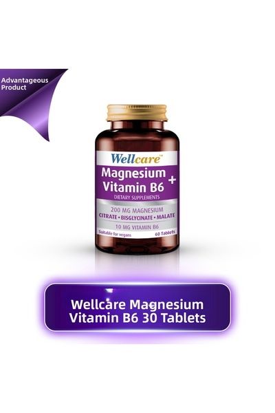 Wellcare Magnesium Vitamin B6 30 Tablets