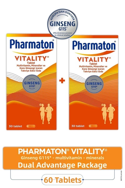 Pharmaton Vitality 30 Tablet 2 Pieces