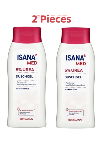 ISANA Med Shower Gel 5% Urea Moisturizer 250ml 2 PCS