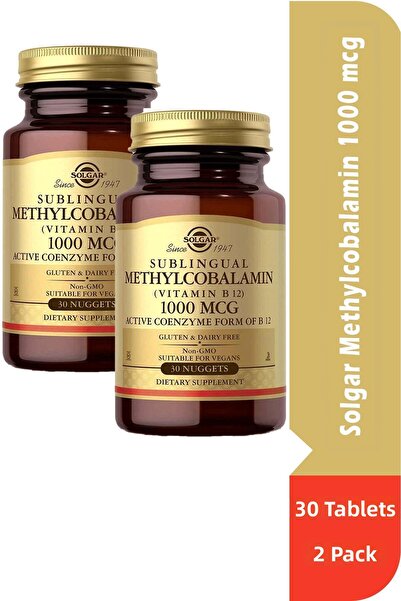 Solgar Methylcobalamin 1000 Mcg 30 Tablets 2 Pieces