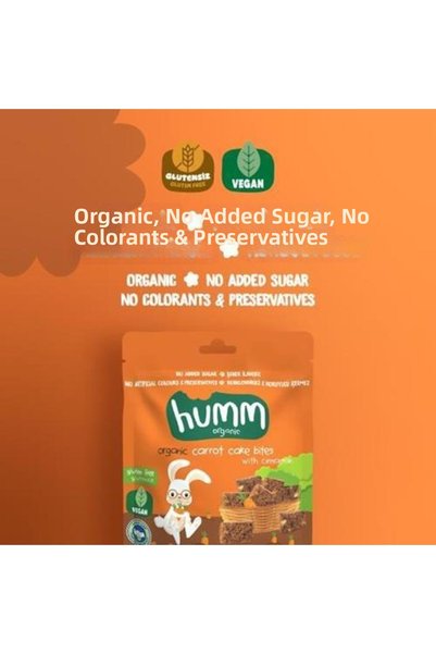 Humm Organic Organic Gluten-Free Vegan Carrot and Cinnamon Cake 30Gr