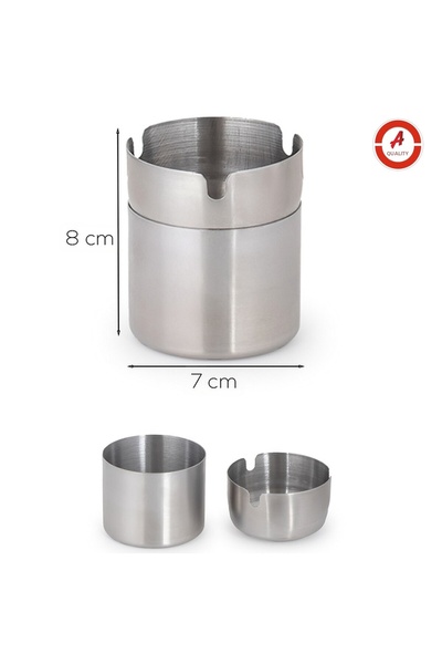 Neler Geldi Neler Stainless Steel Ashtray with Lid Odorless Ashtray Ash Tray ...