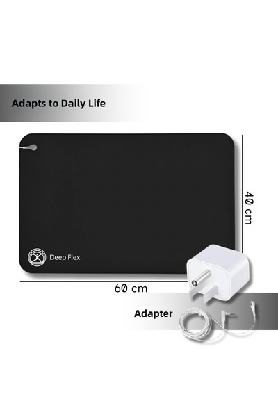 DeepFlex Grounding Mat 40X60 cm |   Non-Slip, Waterproof |   Cable + Adapter