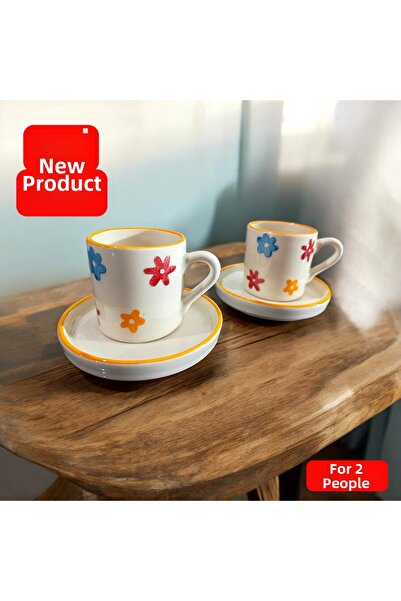 Ganita home Coffee Cup Colorful Daisy Flowers Gift Presentation Enjoyment for...