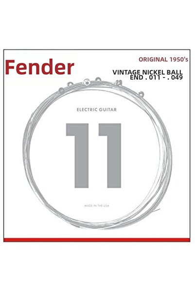 FENDER 0730150408 أوتار جيتار كهربائي أصلية 150 من النيكل النقي (11-49) |   1...
