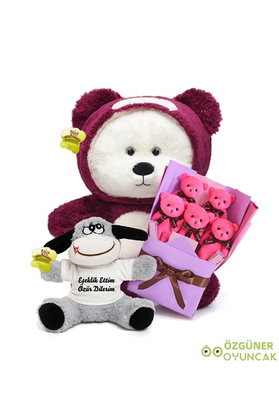 Özgüner Oyuncak Special Gift Set for Your Loved One – Sleepy 90 cm + I Was a ...