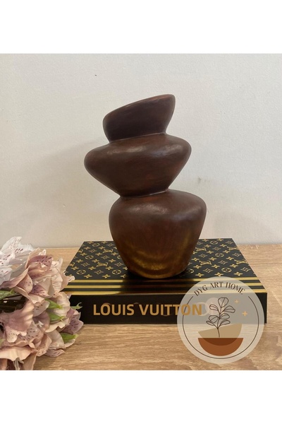 DygArtHome مزهرية من الحجر السيراميكي