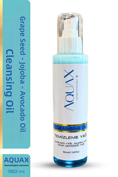 AquaX زيت منظف مغذي للوجه والجسم 150 مل - زيت الأفوكادو والجوجوبا وبذور العنب