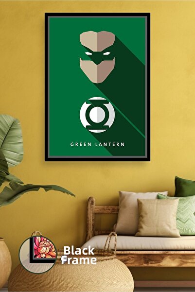 KOSS Dijital Lanterna verde, lanternă verde, design cu icoane, decor de peret...