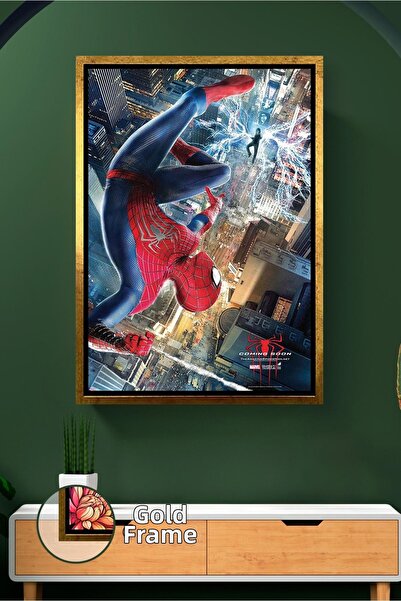 KOSS Dijital Pictură pe pânză înrămată cu acțiune în orașul Spider Man, decor...