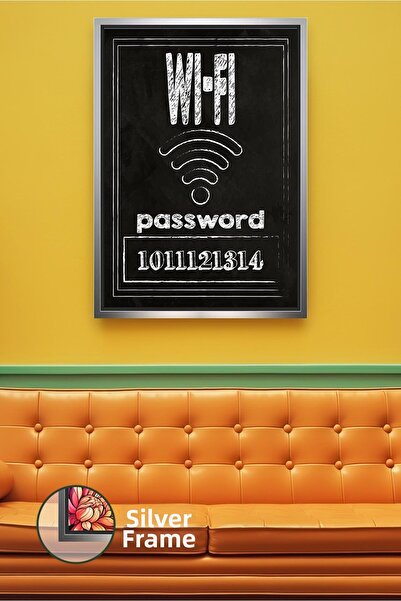 KOSS Dijital Tablou de perete scris cu parola WiFi, sufragerie, birou, bucătă...