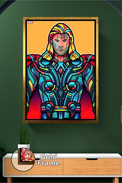 KOSS Dijital Decor de perete cu eroi Thor Marvel, armură puternică, design co...