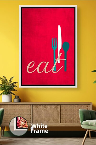 KOSS Dijital Pictură pe pânză înrămată cu figurine de tacâmuri (furculiță, li...
