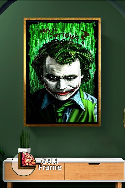 KOSS Dijital Decor de perete tematic Joker, pictură pe pânză înrămată pentru ...