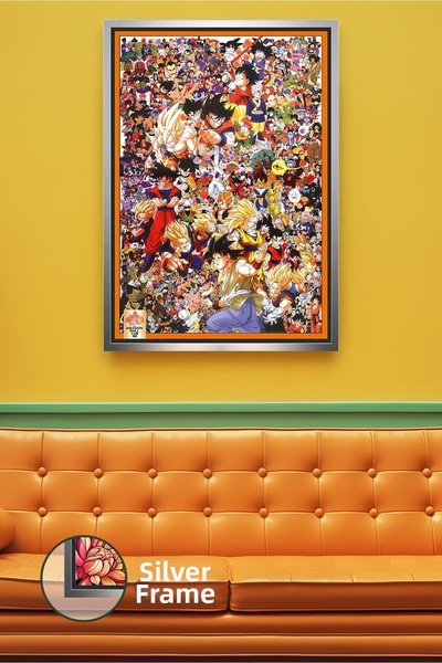 KOSS Dijital Dragon Ball Z personaj Colaj Anime Design Pictură pe pânză înrăm...