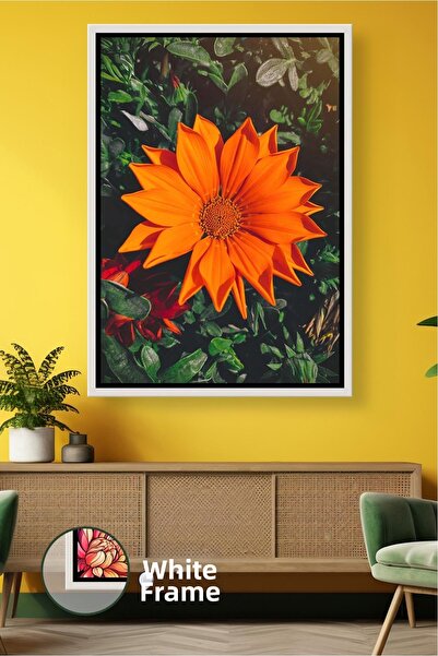 KOSS Dijital Decor de perete pentru sufragerie și birou, cu detalii de flori ...