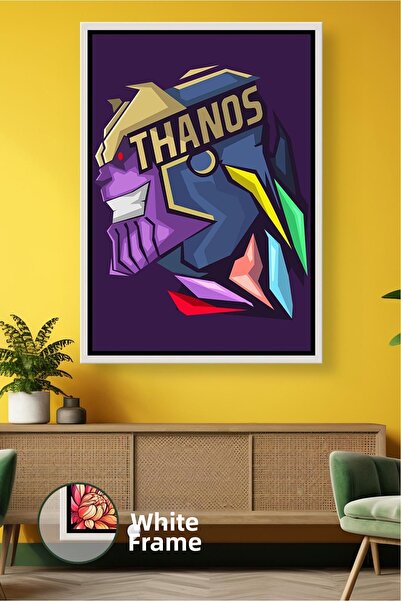 KOSS Dijital Pictură pe pânză înrămată cu Thanos Decor de perete Marvel Funda...