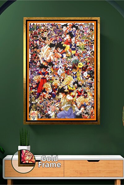 KOSS Dijital Dragon Ball Z personaj Colaj Anime Design Pictură pe pânză înrăm...