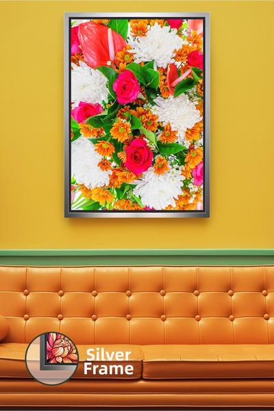 KOSS Dijital Buchet de flori colorate Pictură decorativă de perete Pictură pe...