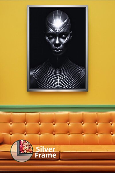 KOSS Dijital Γυναικείο πορτρέτο σε μαύρες αποχρώσεις με ανταύγειες φωτός, δια...