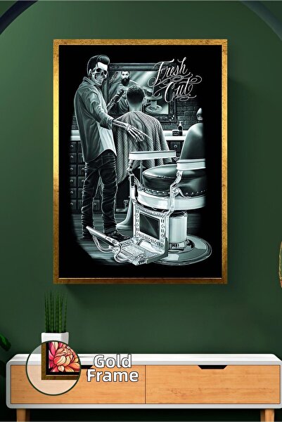 KOSS Dijital Pictură pe pânză înrămată, cu scrisul Fresh Cut, peisajul berber...