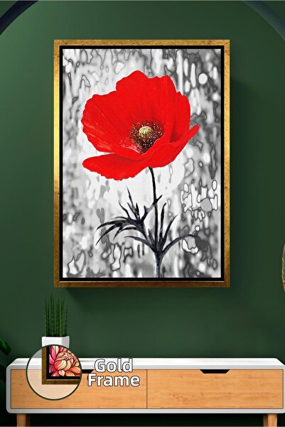 KOSS Dijital Διακοσμητικό τοίχου με φιγούρα κόκκινης παπαρούνας, εντυπωσιακό ...