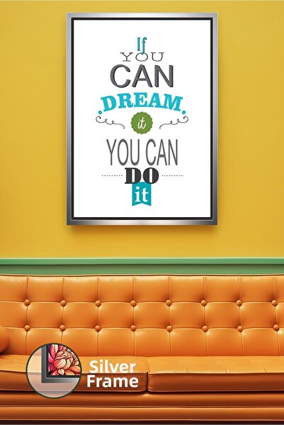 KOSS Dijital Tablou de perete în limba engleză, orientat spre succes, design ...