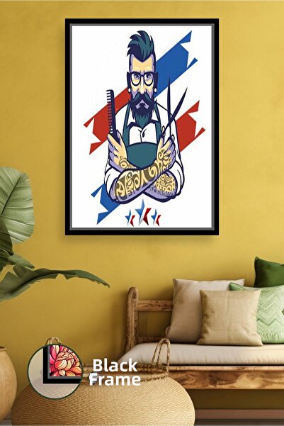 KOSS Dijital Pictură pe pânză înrămată cu decor de perete colorat pentru bărb...