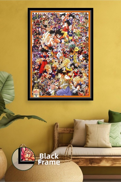 KOSS Dijital Dragon Ball Z personaj Colaj Anime Design Pictură pe pânză înrăm...