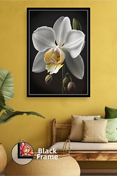 KOSS Dijital Decor de perete elegant pentru sufragerie și dormitor cu floare ...