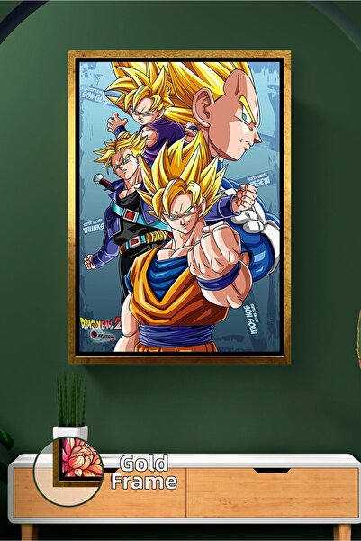 KOSS Dijital Dragon Ball Z Goku Vegeta Trunks Super Saiyan Power Scene Anime,...