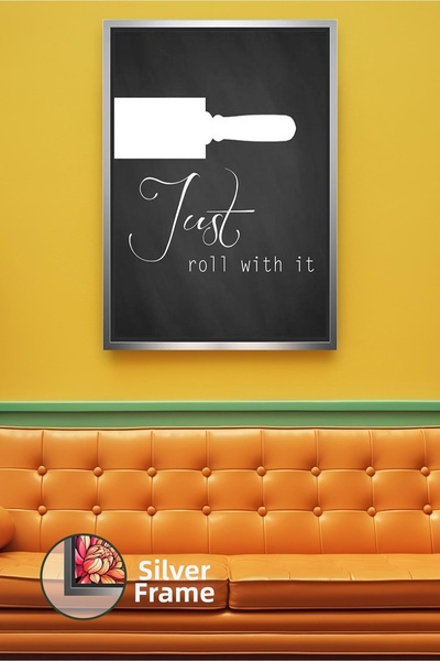 KOSS Dijital Pictură modernă pe pânză, tematică pentru bucătărie, cu textul „...