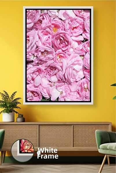 KOSS Dijital Trandafiri roz Decorare de perete pentru sufragerie și dormitor ...