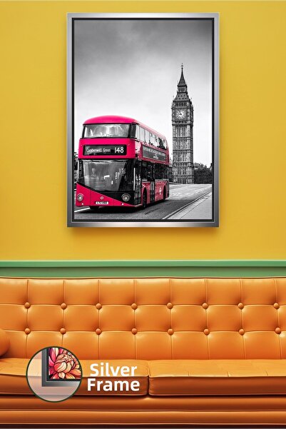 KOSS Dijital Pictură pe pânză înrămată, foto alb-negru a orașului, cu detaliu...