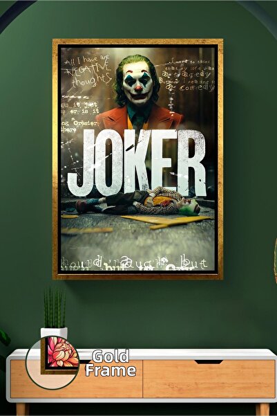 KOSS Dijital Poster de film Joker Decor de perete Pictură pe pânză înrămată p...