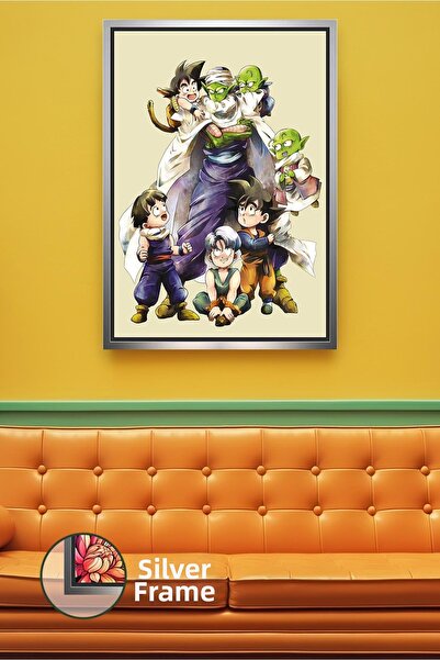 KOSS Dijital Dragon Ball Z Goku Piccolo Gohan Trunks Decor de perete anime Pi...