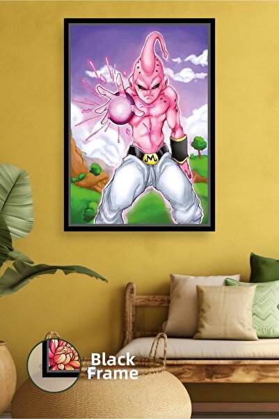 KOSS Dijital Dragon Ball Z Majin Buu Power Scene Decor de perete anime Pictur...