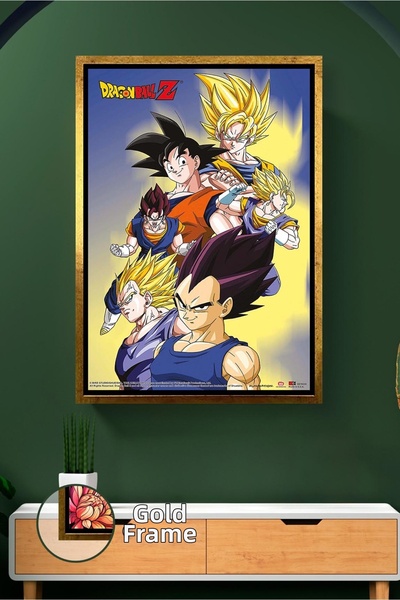 KOSS Dijital Dragon Ball Z Goku Vegeta și Super Saiyan personaj leri Decor de...