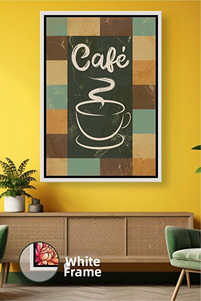KOSS Dijital Retro bloc de culoare Cafea scrisă Decor de bucătărie cu cafea D...