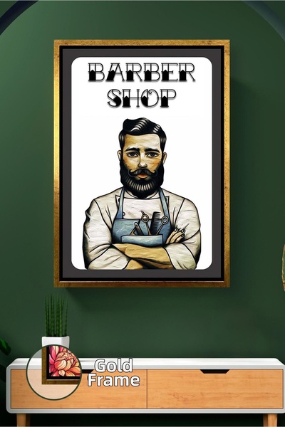 KOSS Dijital Pictură pe pânză înrămată cu decor de perete pentru bărbați cu b...