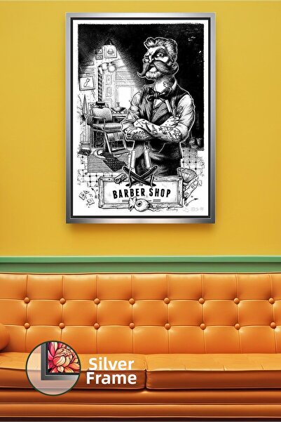 KOSS Dijital Figura clasică de ilustrație a maestruului berber, decor de pere...